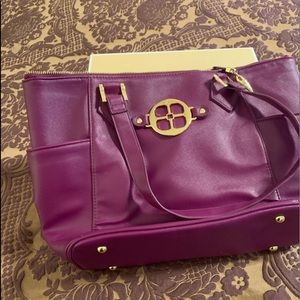 Iman global chic purple bag